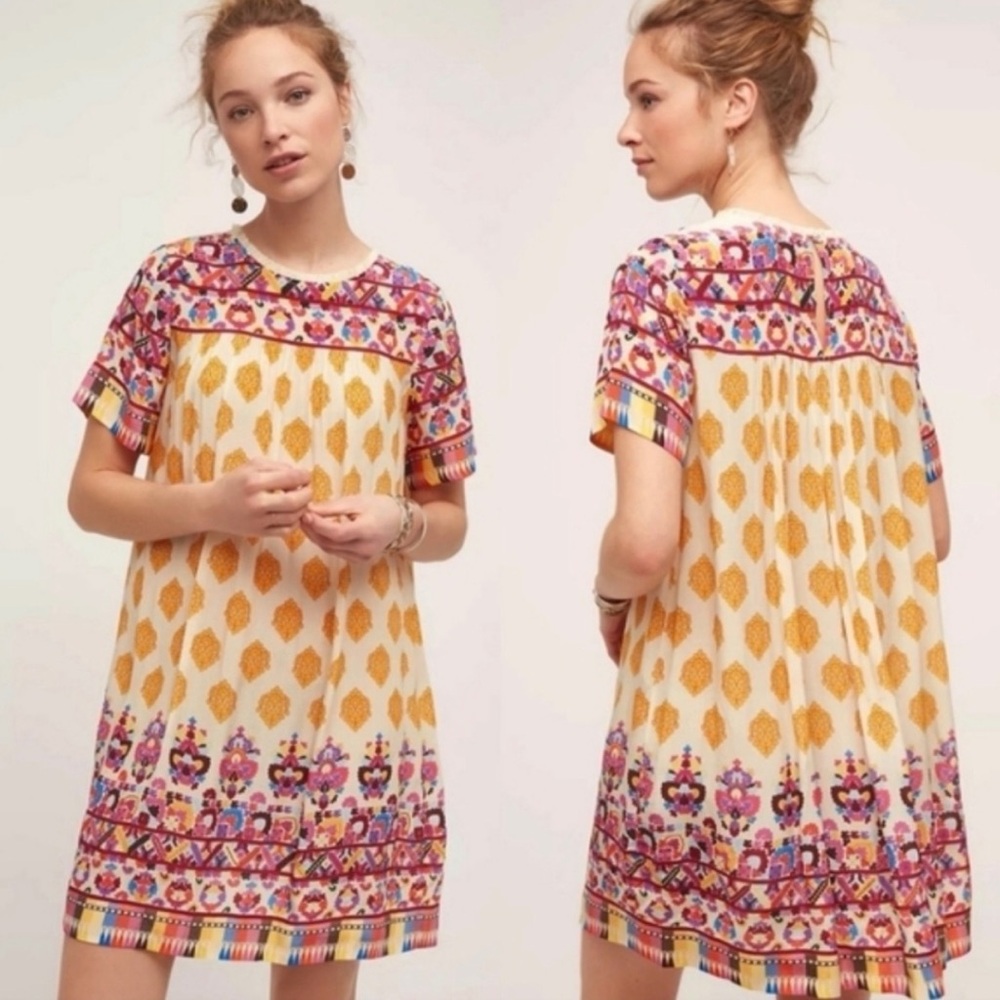Anthropologie Tanvi Kedia Printed Shift Dress